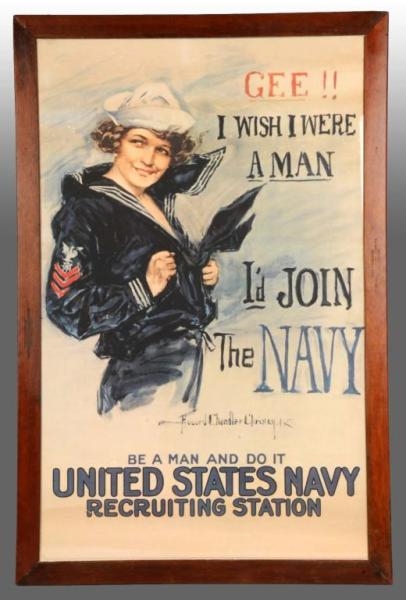 WWI POSTER BY HOWARD CHANDLER CHRISTY.            