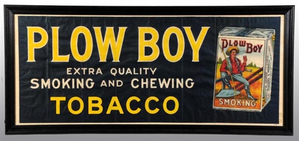 PLOW BOY TOBACCO ADVERTISING SIGN ON PAPER.       