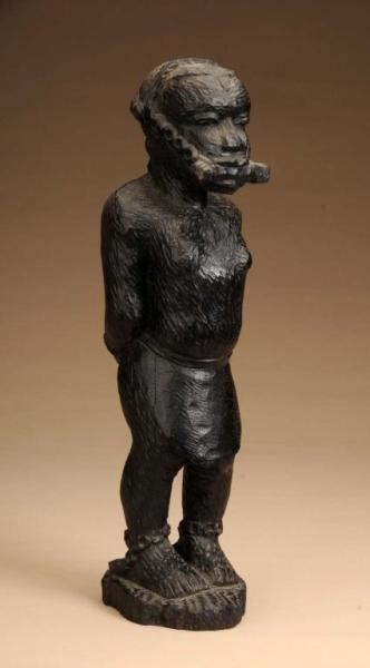 AFRICAN CARVING OF A SLAVE.                       