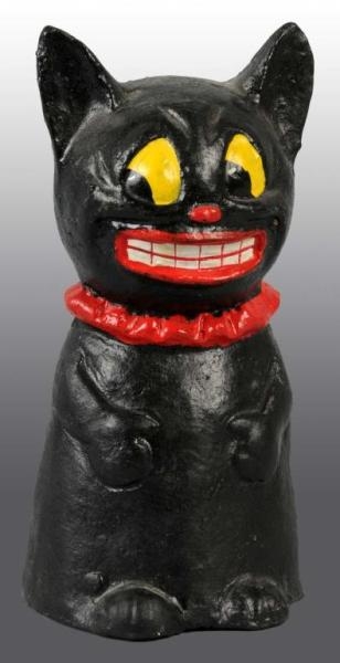 GERMAN HALLOWEEN BLACK CAT CANDY CONTAINER.       