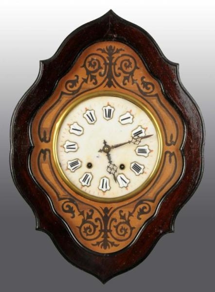 FRENCH TIME & STRIKE WALL CLOCK.                  