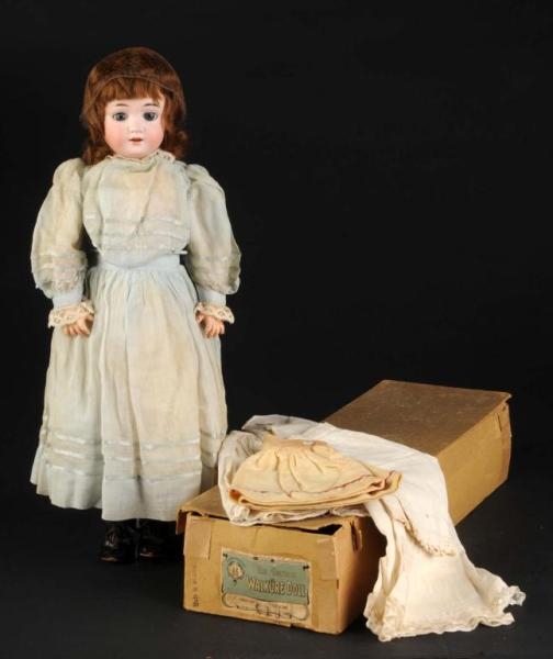 BISQUE DOLL TOTALLY FACTORY ORIGINAL AND BOXED.   