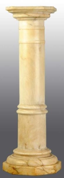 MARBLE PEDESTAL TABLE.                            