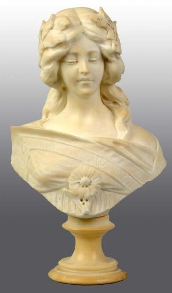 MARBLE BUST OF A LADY.                            