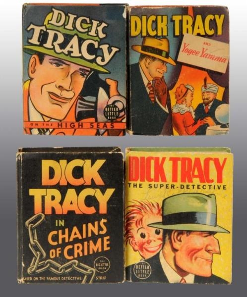 LOT OF 4: DICK TRACY BIG LITTLE BOOKS.            