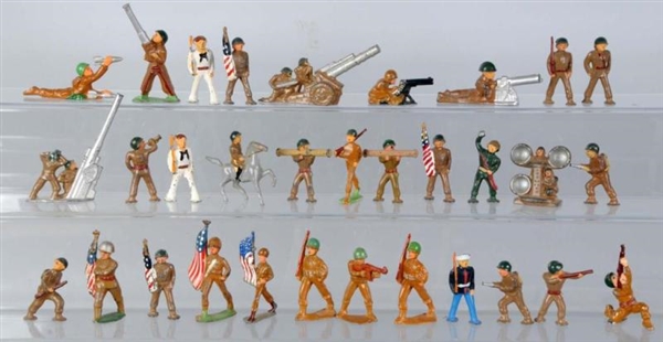 LOT OF DIMESTORE TOY SOLDIERS.                    