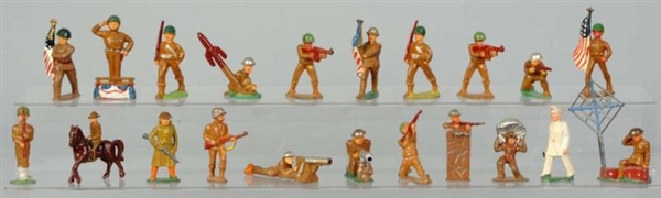LOT OF DIMESTORE TOY SOLDIERS.                    