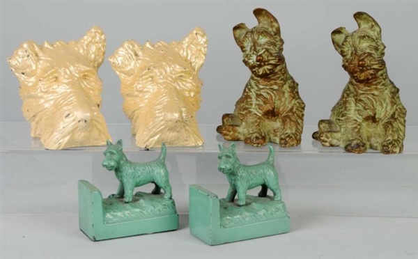 LOT OF 3: PAIRS OF SCOTTIE BOOKENDS.              