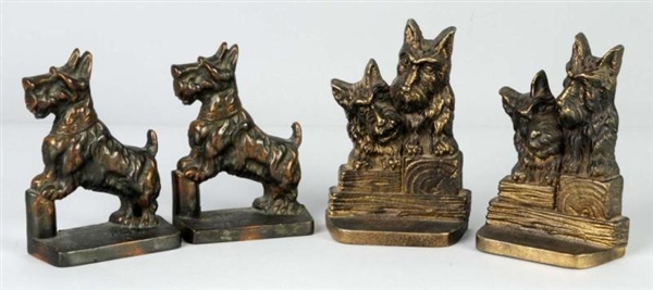 LOT OF 2: PAIRS OF SCOTTIE BOOKENDS.              
