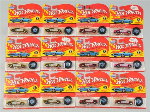 LOT OF 12: MATTEL HOT WHEELS 25TH ANNV. RED LINES 