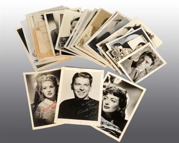 LOT OF APPROXIMATELY 100 ACTOR & ACTRESSES PHOTOS 