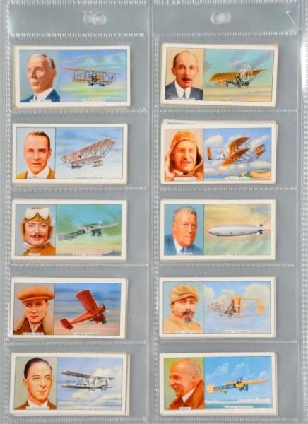 1936 FAMOUS AIRMEN & AIRWOMEN TOBACCO CARDS.      