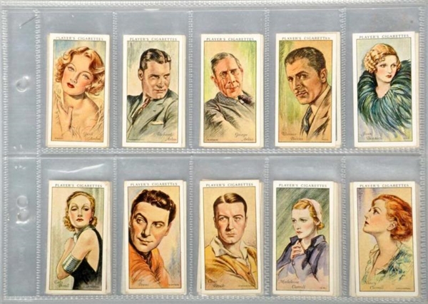 LOT OF 2: MOVIE STAR TOBACCO CARD SETS.           