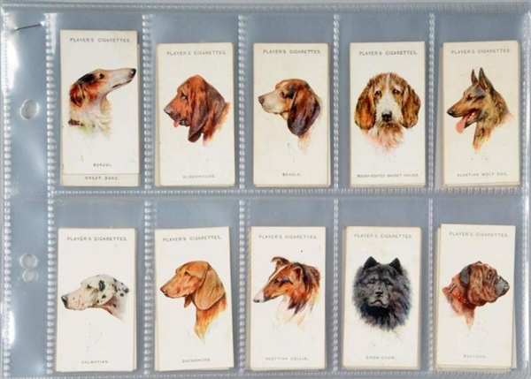 LOT OF 4: DOG TOBACCO CARD SETS.                  