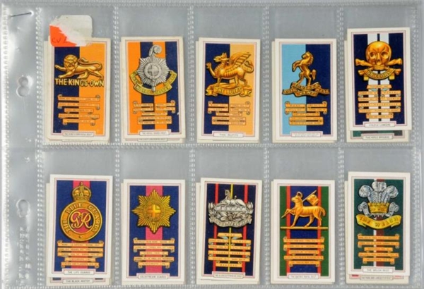 LOT OF 3: MILITARY TOBACCO CARD SETS.             