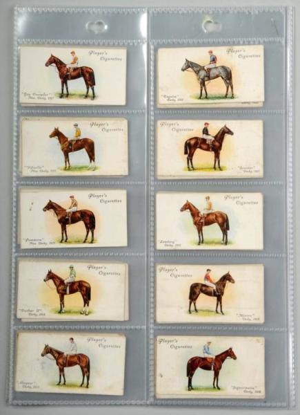 LOT OF 2: RACE HORSE AND JOCKEY TOBACCO CARD SETS 