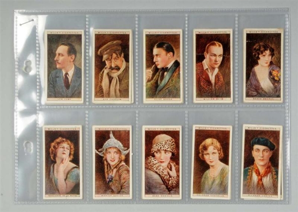 LOT OF 2: MOVIE STAR TOBACCO CARD SETS.           
