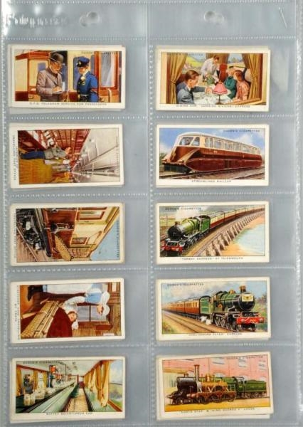 1936 OGDENS MODERN RAILWAYS TOBACCO CARD SET.    