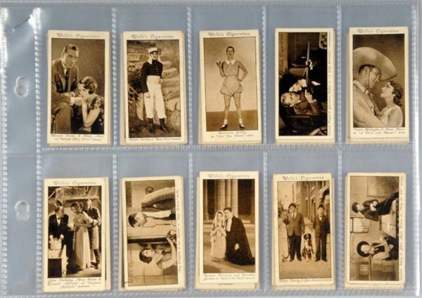 LOT OF 4: MOVIE STAR TOBACCO CARD SETS.           