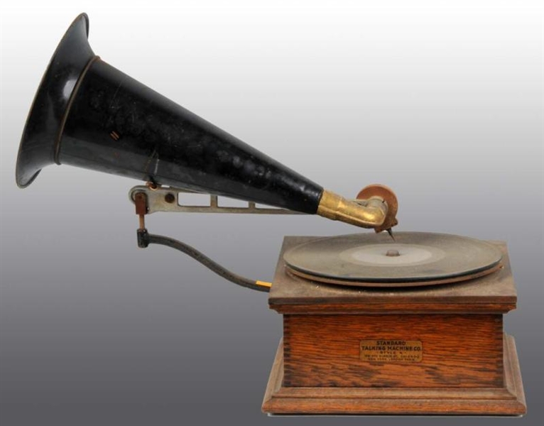 STYLE X STANDARD TALKING MACHINE WITH METAL HORN. 