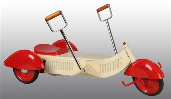 PRESSED STEEL EUREKA CHAIN-DRIVEN SCOOTER TOY.    