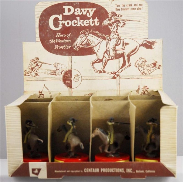 ORIGINAL STORE DISPLAY FOR DAVY CROCKETT TOYS.    