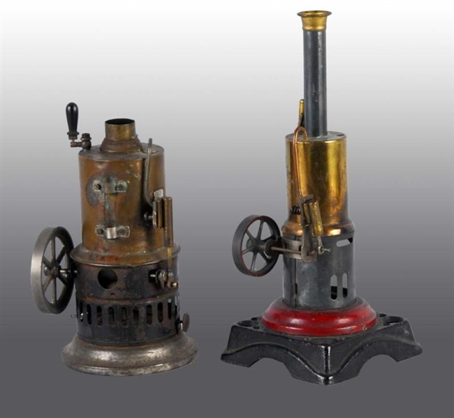 LOT OF 2: VERTICAL STEAM ENGINES.                 