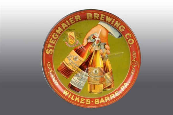 TIN LITHO STEGMAIER BREWING COMPANY TIP TRAY.     