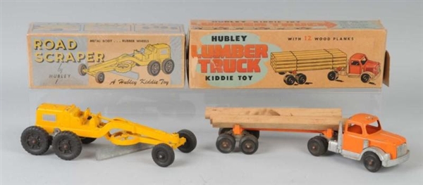LOT OF 2: DIE-CAST HUBLEY VEHICLE TOYS.           