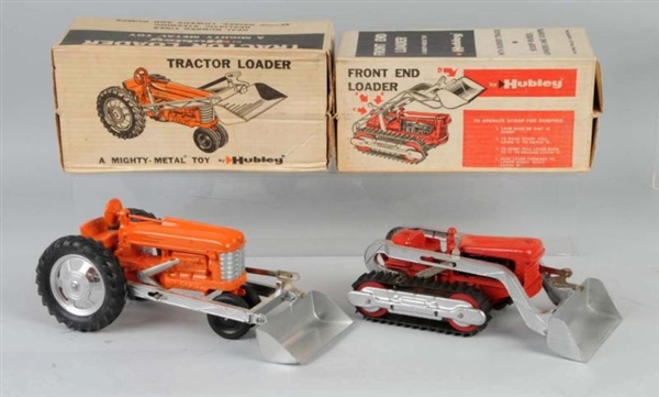 LOT OF 2: DIE-CAST HUBLEY CONSTRUCTION TOYS.      