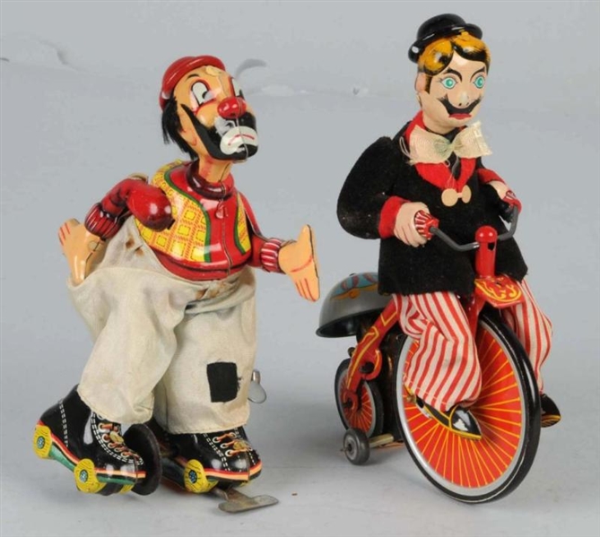 LOT OF 2: TIN TPS FIGURAL WIND-UP TOYS.           