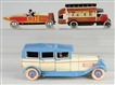 LOT OF 3: CONTEMPORARY TIN WIND-UP TOYS.          