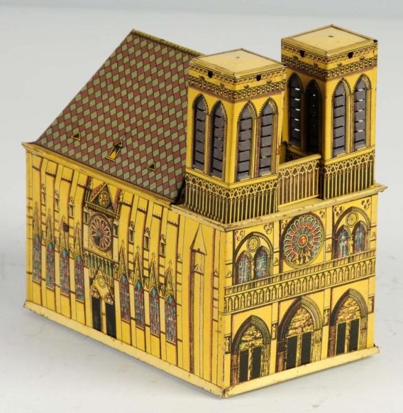 TIN LITHO CATHEDRAL TOY.                          