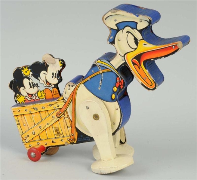 FISHER PRICE WALT DISNEY ANGRY DONALD DUCK TOY.   