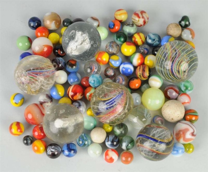 LARGE LOT OF MARBLES.                             