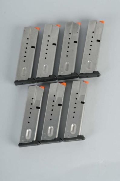LOT OF 7: S&W 9MM MAGS.                           