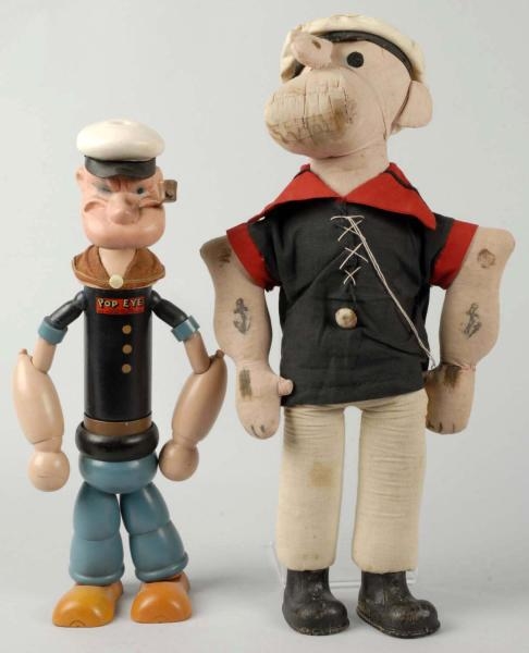 LOT OF 2: POPEYE CHARACTER DOLLS.                 