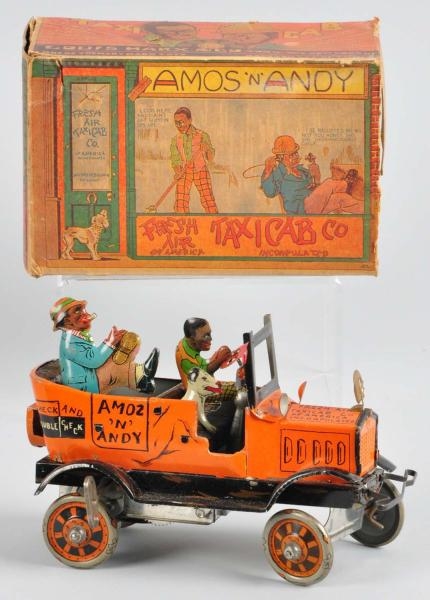 TIN LITHO MARX AMOS N ANDY TAXI CAB WIND-UP TOY. 