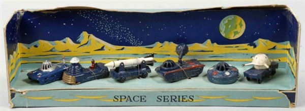 LOT OF 6: VINTAGE DIECAST SPACE VEHICLE TOYS.     