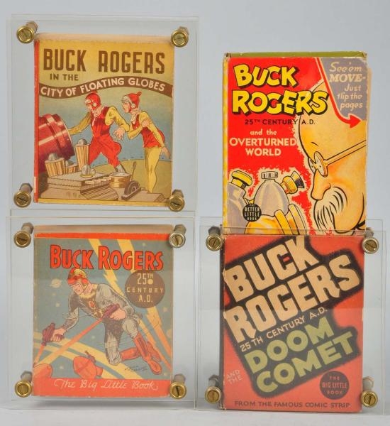 LOT OF 4: BUCK ROGERS BIG & BETTER LITTLE BOOKS.  