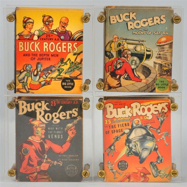 LOT OF 4: BUCK ROGERS BIG & BETTER LITTLE BOOKS.  