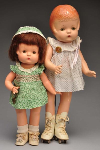 LOT OF 2: EFFANBEE COMPOSITION DOLLS.             