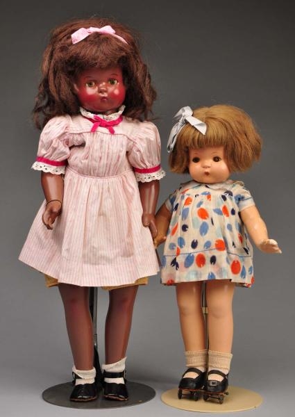 LOT OF 2: EFFANBEE COMPOSITION DOLLS.             