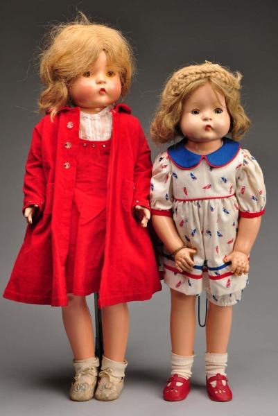 LOT OF 2: RARE EFFANBEE COMPOSITION DOLLS.        