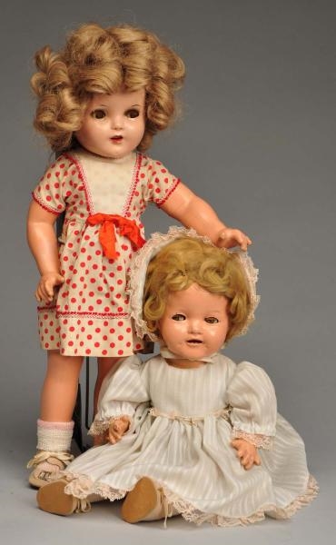 LOT OF 2 IDEAL “SHIRLEY TEMPLE” BABY & GIRL DOLLS 