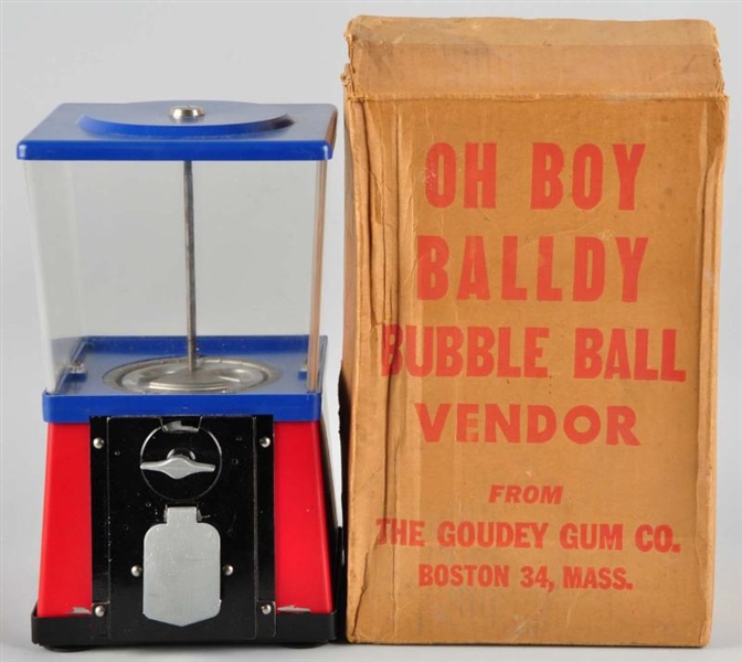 OH BOY BALLDY BUBBLE BALL VENDOR GUM MACHINE.     