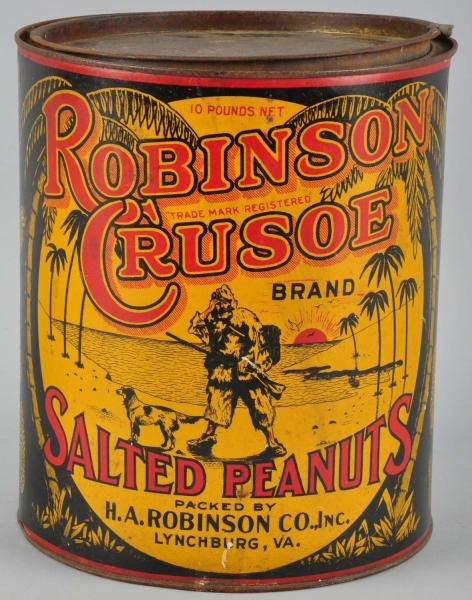 ROBINSON CRUSOE SALTED PEANUTS 10-POUND CAN.      