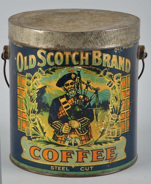 OLD SCOTCH BRAND 4-POUND COFFEE CAN.              