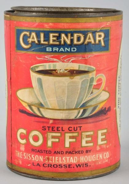 CALENDAR BRAND 1-POUND COFFEE CAN.                