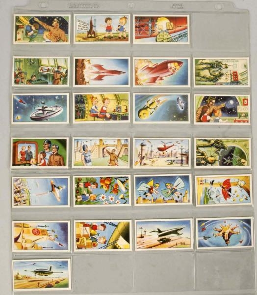 MISCELLANEOUS GROUP OF VINTAGE SPACE SET CARDS.   